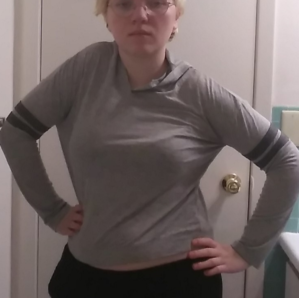 Gray Hoodie Shirt